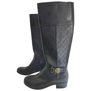 Liz Claiborne Womens Boots Size 7.5 Black winter casual riding
